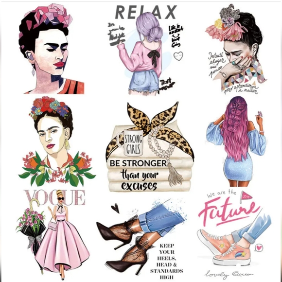 STRONG WOMEN Vinyl Images for Custom T-shirt/Tote By REQUEST Stevie Frida - Picture 5 of 16